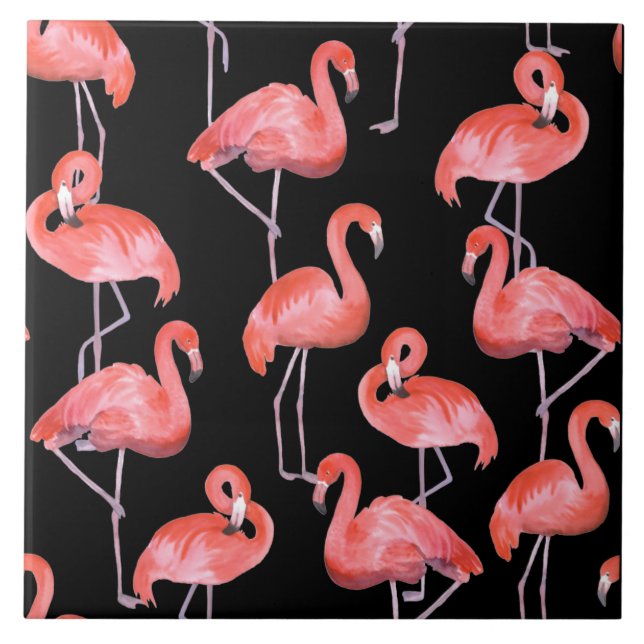 Flamingos Ceramic Tile (Frente)