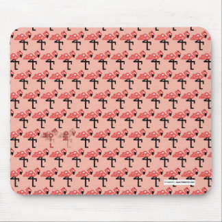 Flamingos cor-de-rosa Mousepad