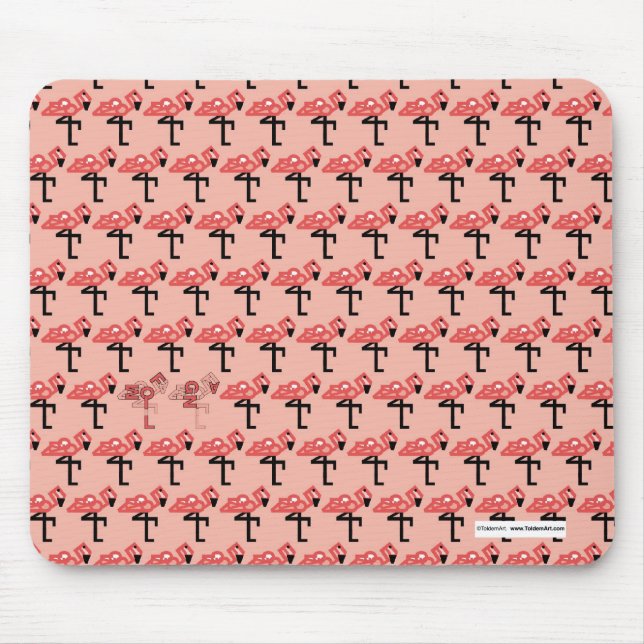 Flamingos cor-de-rosa Mousepad (Frente)