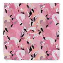Flamingos em Bandana Rosa
