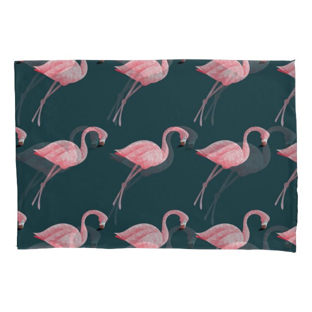 Flamingos em padrão azul, sem costura. (Frente)