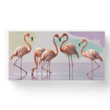 Flamingos Graciosos nas Águas Serenes