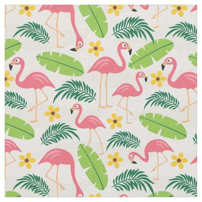 Flamingos no Tecido do Paraíso (Detalhe)