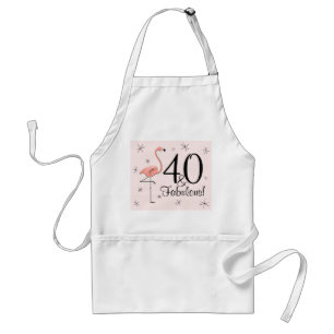 Flamingos Pink 40 e Fabuloso! avental