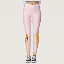 Flamingos Rosa Adoram Leggings Personalizadas