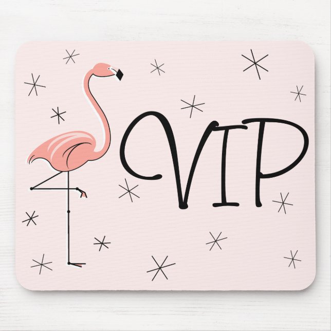 Flamingos Rosa mousepad "VIP" (Frente)