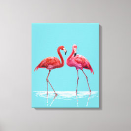 Flamingos Stretch Canvas Print