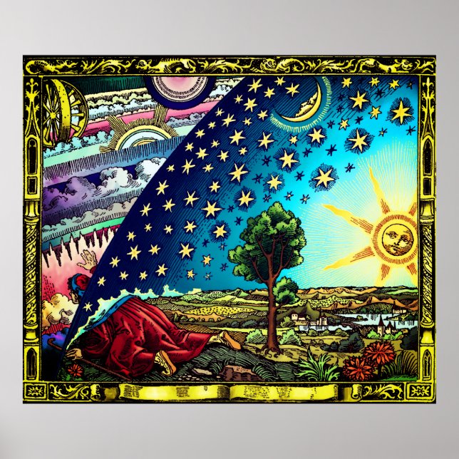 Flammarion Dome Tint Poster - Flammarion Earth Dom (Frente)