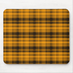Flanela alaranjada e preta Mousepad