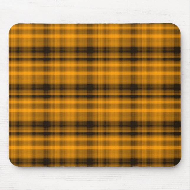 Flanela alaranjada e preta Mousepad (Frente)