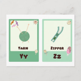 Flashcards do Alfabeto ,ABC Cartões Educativos Y,Z