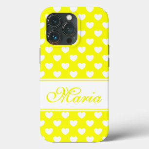 Flashy Lemon Yellow iPhone Cobrir com seu nome