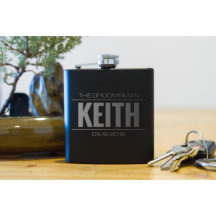 Flask Personalizado - Nome e Data do presente dos 