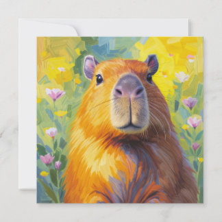Flat Card Capybara
