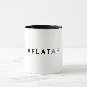 #flataf liso da caneca de café da terra