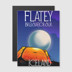Flatey, Breiðafjörður, Islândia, cartaz de viagem