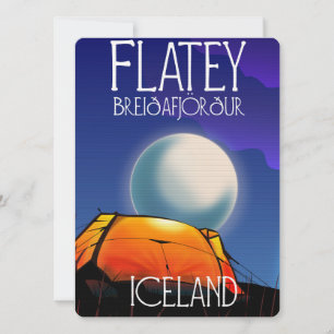 Flatey, Breiðafjörður, Islândia, poster de via