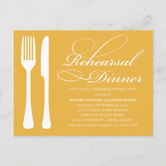 FLATWARE DOURADO AMARELO | CONVITE DE JANTO REHEAR (Frente)