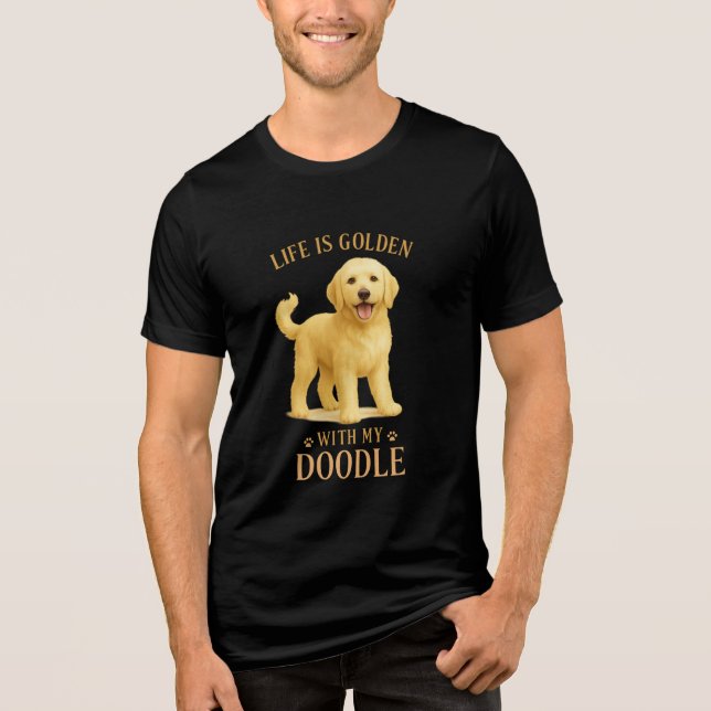 Flauffy Friend Forever - Camisa Gráfica Goldendood (Frente)