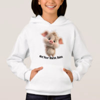 Flauffy Piglet com Olhos Grandes - Seja gentil, vá