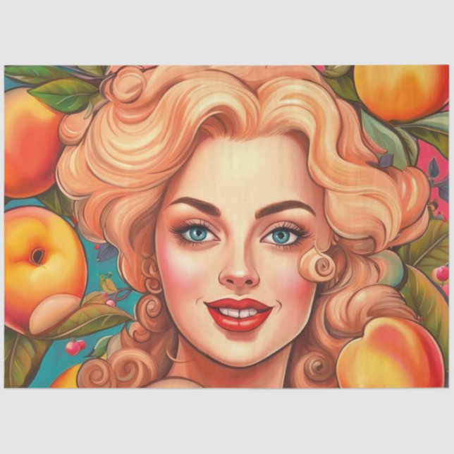 Flavorors Femmes Peachy Keen - Papel de Decoupage (Frente )