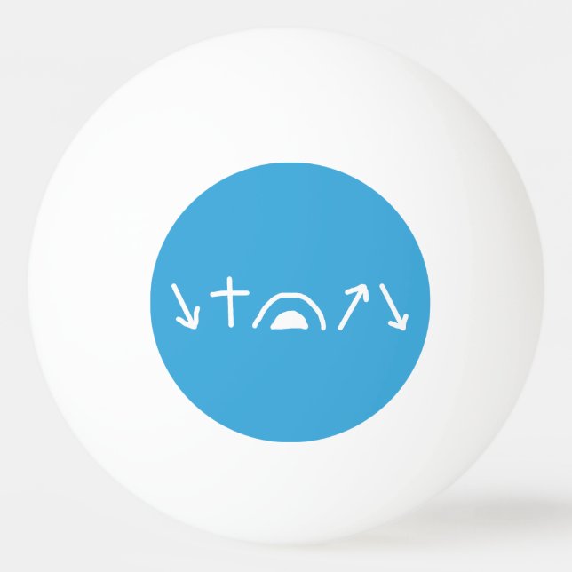 Flechas do Evangelho Bola de Ping Pong (Frente)