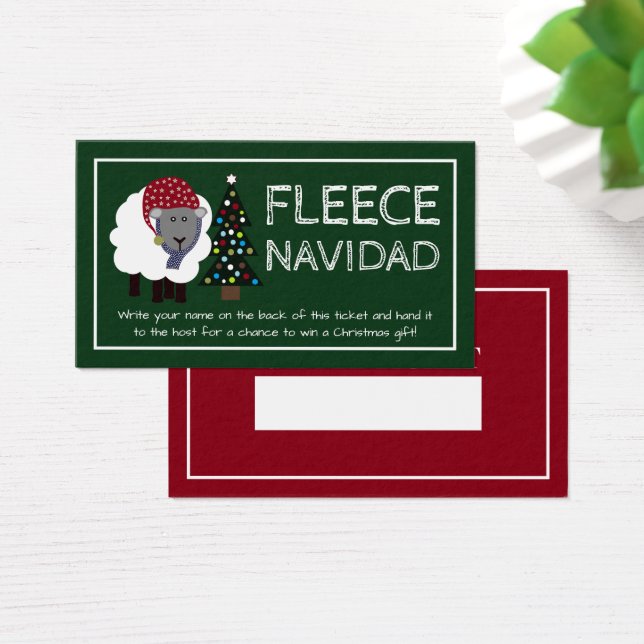 Fleece Navidad, Bilhete de Raffle de Natal espanho (Mesa)