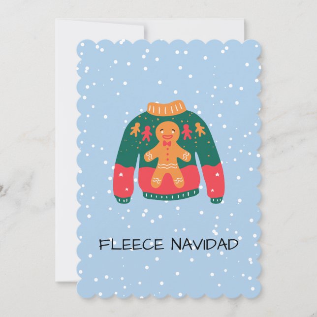 Fleece Navidad - Engraçado Design de doce de Natal (Frente)
