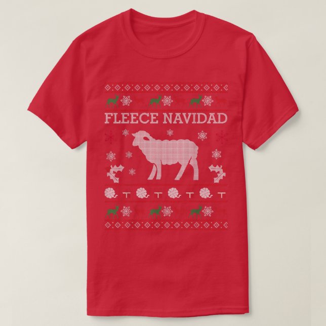 Fleece Navidad Feia, Suéter De Natal Para Criança (Frente do Design)