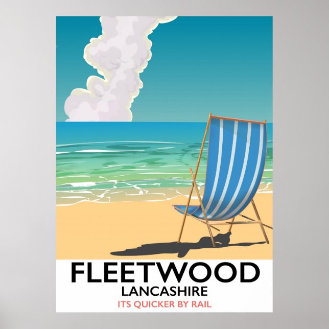 Fleetwood , Lancashire Seaside poster de viagens (Frente)