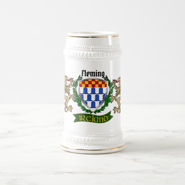 Fleming Irish Shield Beer Caneca de cerveja (Centro)