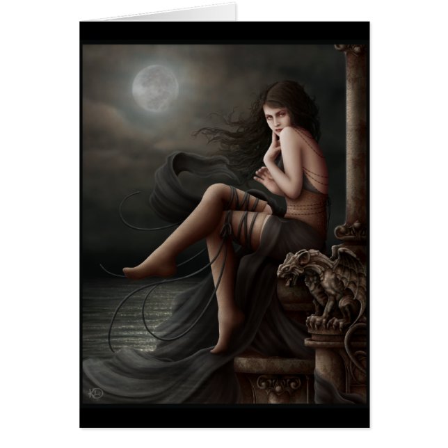 Flertar com por do sol - cartão vazio (Frente)