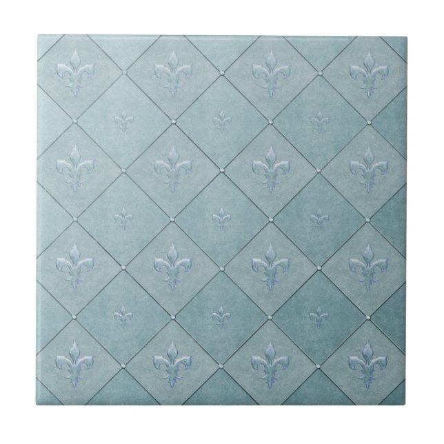Fleur De Lis em Aqua (Frente)