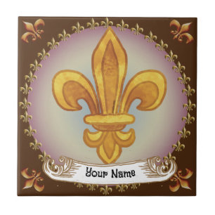 Fleur De Lis Family Crest Surname