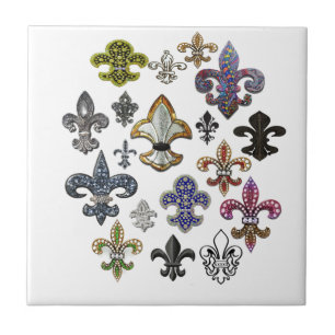 Fleur De Lis Flor New Orleans Jewel Sparkle