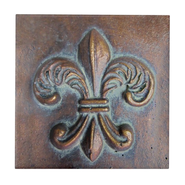 Fleur De Lis, Impresso De Olho De Cobre (Frente)
