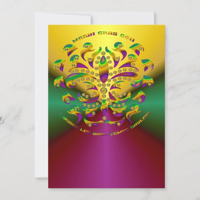 Fleur de lis Mardi-Gras 2011 V-2 (Frente)