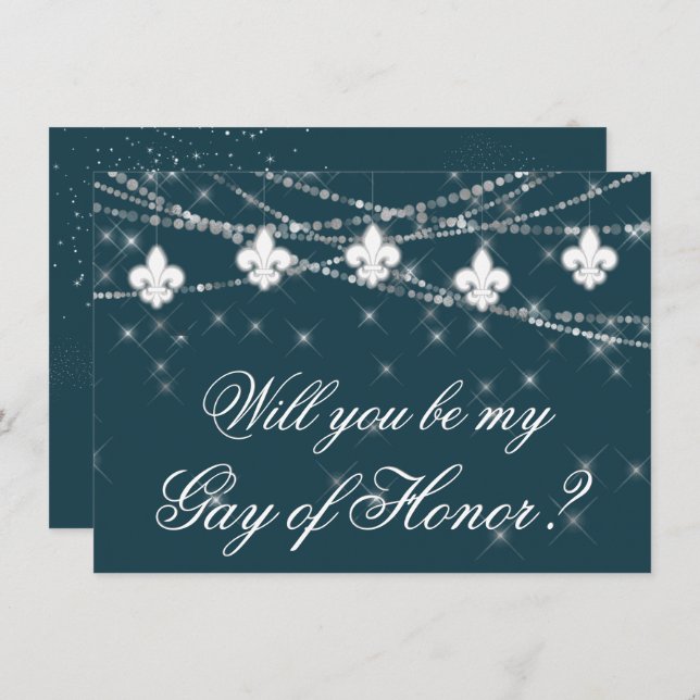 Fleur de Lis Marinho Lights Você Será Minha Propos (Frente/Verso)