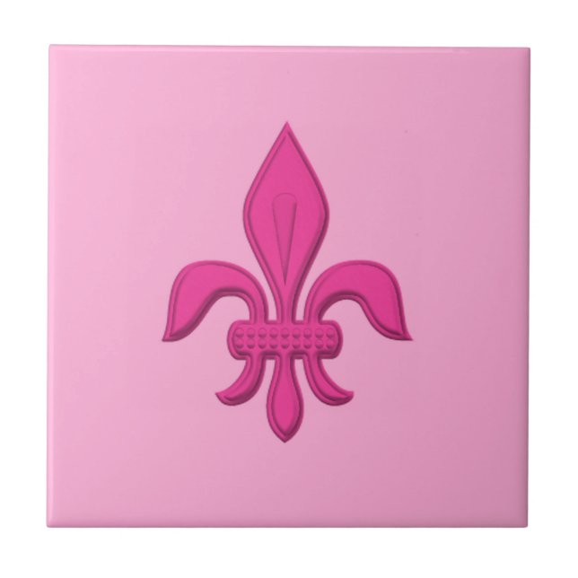 Fleur de Lis no Rosa de Fuchsia, Rosa claro (Frente)