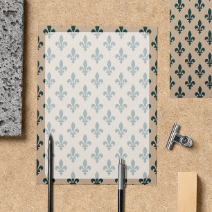 Fleur de Lis Pattern, Francês, Real, Verde