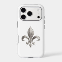 Fleur De Lis Prateada
