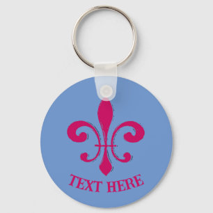 Fleur De Lis Red Chaveiro