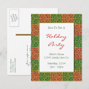 Fleur de Lis Red Green - Convite de Férias