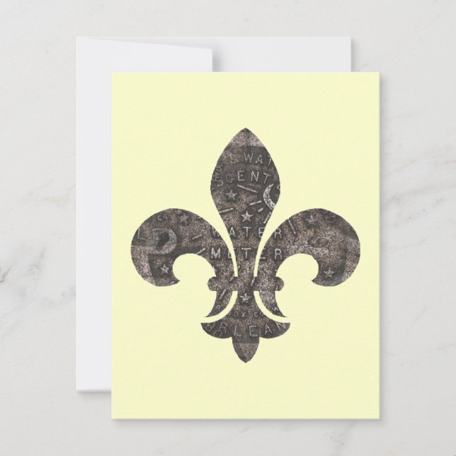 Fleur De Lis Water Meter Lid (Frente)