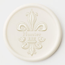 Fleur de Lis Wax Seals para o Casamento de Eternos
