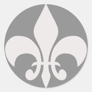 Fleur de Lise Etiqueta em cinzas de Smokey