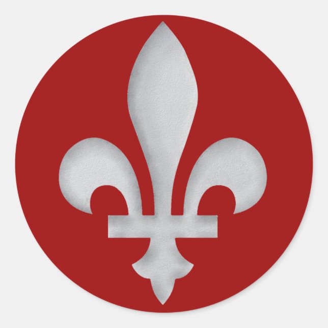 Fleur-de-lys Envelope Romântico Nome de etiqueta (Frente)