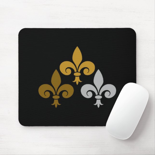 Fleur de Lys Mousepad (Com mouse)