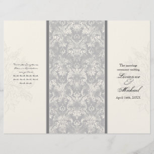 Fleur di Lys Damasco - programa formal cinzento do