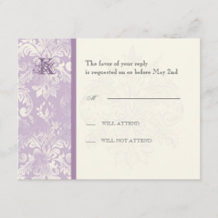 Fleur di Lys Damask - Placa de Resposta Lilática